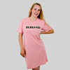 Sleeped Jersey-Pyjama-Shirt in pink 